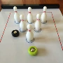 [Bowling pins, số lượng lớn] mini bowling bảng trò chơi bóng đá nghệ thuật bảng bóng đá bảng trò chơi bộ đồ chơi bowling cho bé