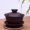 Yi Ore Mine Purple Sand Bowl Bộ trà Kung Fu Bộ trà Ba bát Ba ly Jing Tea Cup Bộ ấm trà lớn bình pha trà giữ nhiệt lock&lock