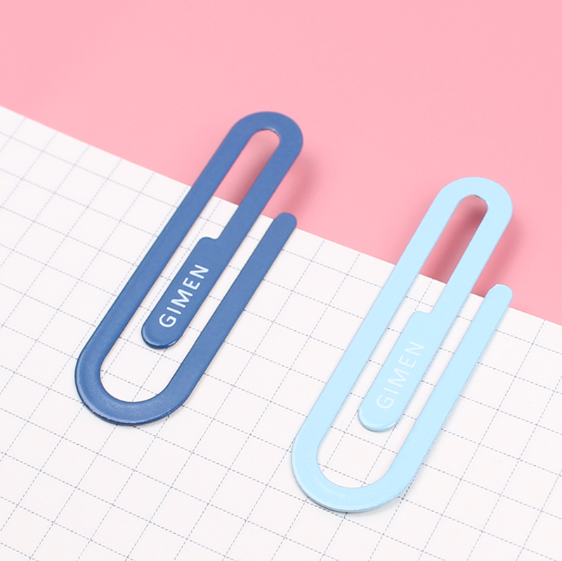 Small Dark Blue Light Bluemulti-function originality paper clip colour Binding needle box-packed Large paper clip Stationery Pin to work in an office Paper clip