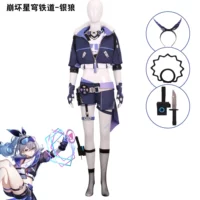 Sụp đổ Mái Vòm Ngôi Sao Đường Sắt cos sói bạc cosplay phù hợp với hai chiều trò chơi hoạt hình trang phục Halloween nữ tại chỗ