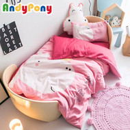 Xuất khẩu sáu mảnh thiết lập với lõi trẻ em giường sản phẩm em bé giường mẫu giáo quilt ba mảnh nap 60 dài- staple bông kit