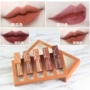 Vibelyr Châu Âu và Hoa Kỳ trang điểm 5 màu son bóng matte matte lip men không dính cup son môi lỏng môi mật ong ăn đất màu bí ngô 	son bóng đẹp	