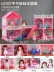 Huang Jue Barbie giấc mơ biệt thự khu nhà phù hợp với cô gái sinh nhật món quà đồ chơi trẻ em lâu đài công chúa Đồ chơi búp bê
