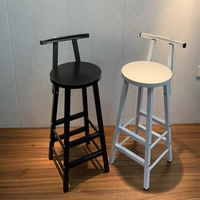 Железное искусство дома Back Ball Stool Bar Cast