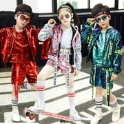Trang phục trẻ em sequin trang phục khiêu vũ đường phố hip hop Các chàng trai và cô gái thể hiện trang phục khiêu vũ - Trang phục