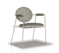 Nghệ thuật đơn giản Ghế ăn nóng Bắc Âu Ghế thiết kế đơn giản mới nội thất phần cứng Ý nóng - Đồ nội thất thiết kế ghế da chân quỳ