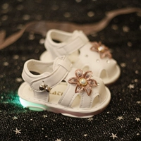 Летние детские сандалии для девочек, детская обувь для раннего возраста для принцессы для кожаной обуви, мягкая подошва