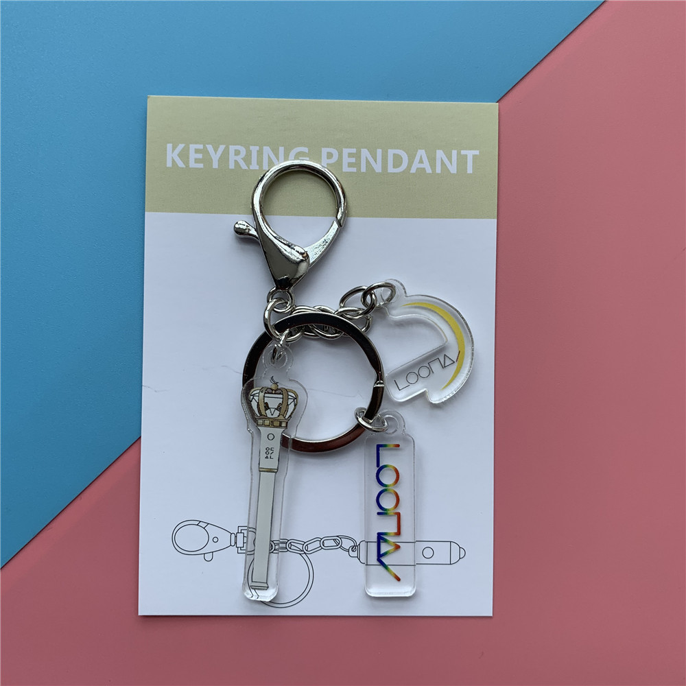 LOONAbulletproof WJSNASTROSF9LOONA Emergency light periphery Key buckle Universe girl Pendant