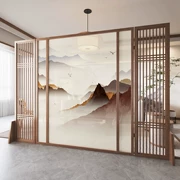 Tùy chỉnh 
            màn hình mới phong cách Trung Quốc vách ngăn phòng khách lối vào lối vào văn phòng phòng trà chặn di động màn hình ghế gỗ nguyên khối hiện đại đơn giản giá vách ngăn nhựa