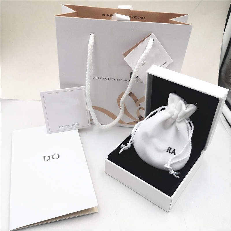 Double Heart Five Piece Set & No.1Pandora Box Pan Jia Bracelet box Bead box Ring box Pandora Bracelet box packing box storage box