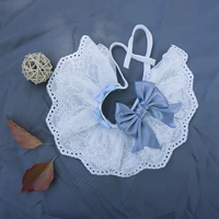 Мягкий кружевный синий