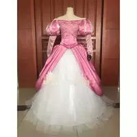 Дисней, наряд маленькой принцессы для принцессы, розовая юбка, косплей