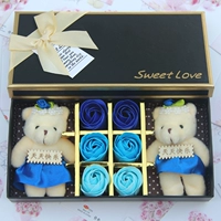 6 Двойной медведь градиент синий