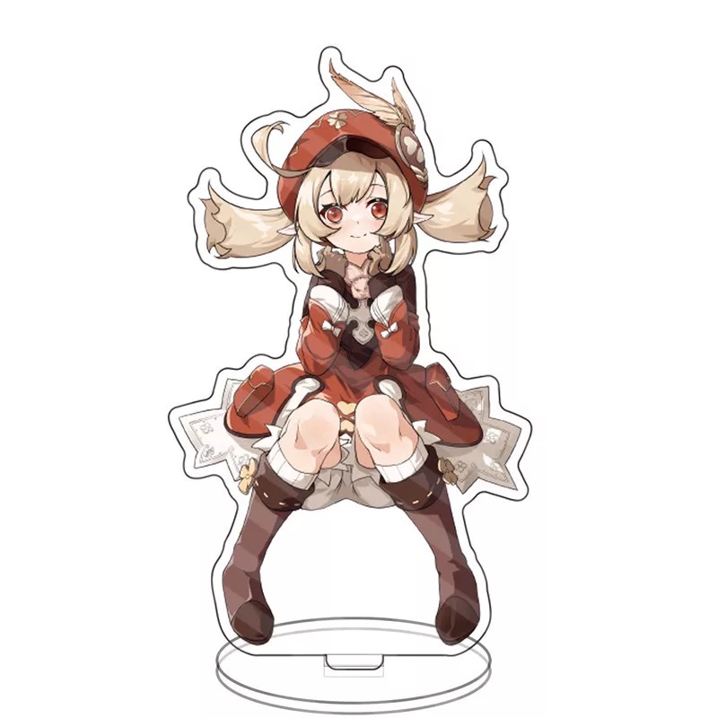 Koriprimary god periphery Set up a brand Barbara  Granulated sugar smoke Fei mountain elf Set up a brand transparent Human form Acrylic Ornaments Customizable