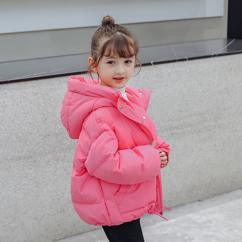 女童鼕裝加厚寶寶羽絨棉服2022新款兒童裝洋氣時髦棉衣面包服外套