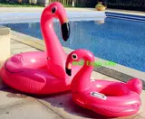 Интерактивный плавательный круг для матери для игр в воде, семейный стиль, фламинго