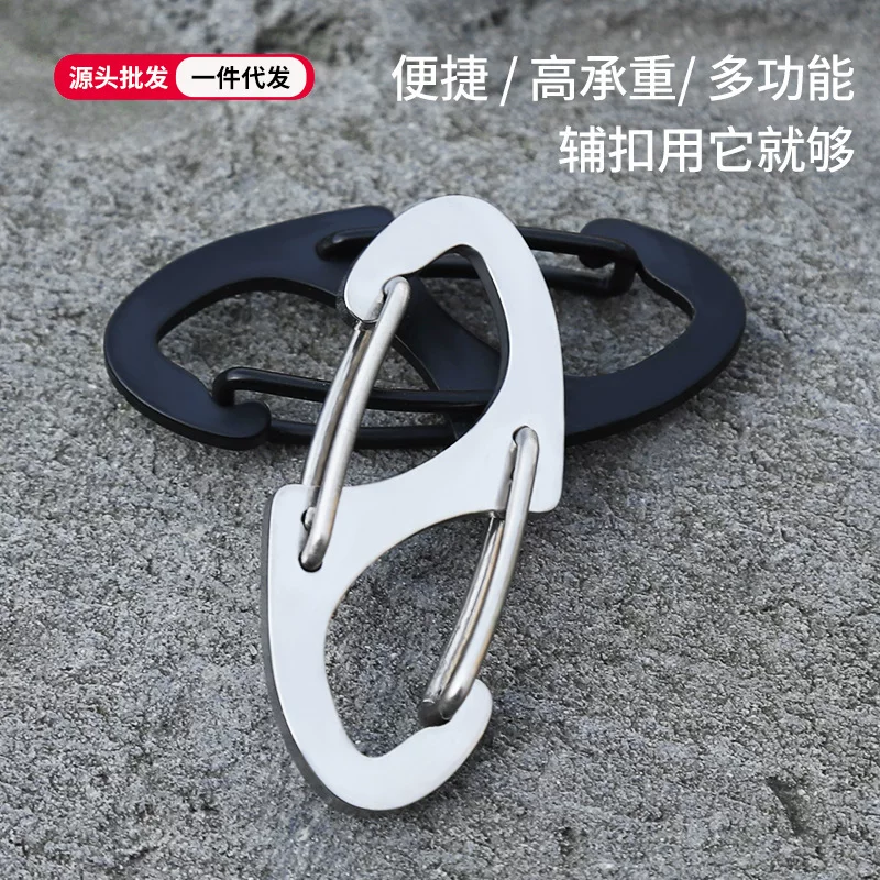 Keychain stainless steel, creative accessory for keys with zipper, creative gift