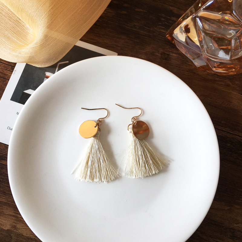 Light BrownSpecial Offer feedback temperament Spring and summer new pattern love Pearl Earrings Sweet Versatile Earrings Collection girl Ear Studs Ear clip