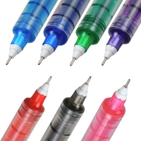 Белый снег прямой жидкий тип с бисером ручки PVR-1590,5 мм красочная игольчатая ручка ручка