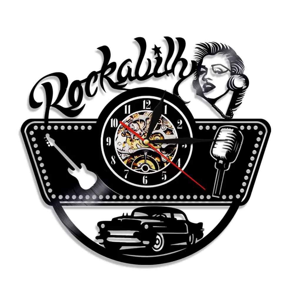 Кросс-бортр Rock Музыка Арт настенные часы Часы Часы Часы Часы Музыкальный инструмент Гитара Этилен Ресерийум