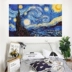 Van Gogh rèm cửa phòng đầy sao bầu trời hướng dương Wei tấm thảm tấm thảm vải treo nền bối cảnh sống bức tranh Bắc Âu - Tapestry Thảm treo tường khổ lớn Tapestry