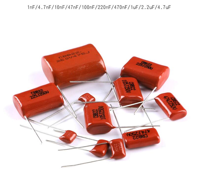 Tụ điện CBB 400V 630V 103/223/473/104/224/474/105/225 100NF 1UF tụ bù cấu tạo của tụ điện là