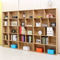 Đơn giản hiện đại tủ sách tầng tủ sách trẻ em tủ lưu trữ văn phòng tủ lưu trữ tủ đa chức năng tủ trưng bày với cửa tủ gỗ đựng quần áo