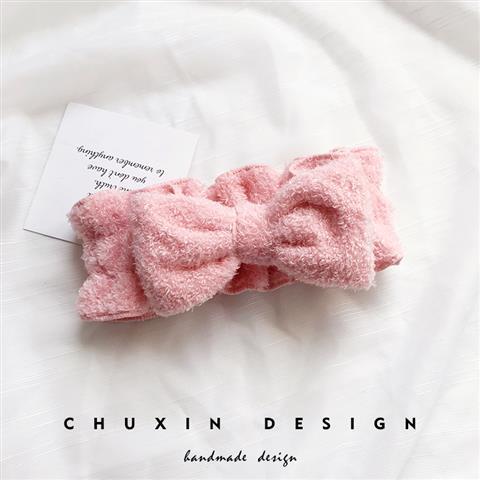 [Japanese Super Fairy Bow] Pinkthe republic of korea wash one 's face Hair band lovely Simplicity Internet celebrity Place a mask on the face Headband hair hoop female Hair bundle Headwear Headband Gargle Make up