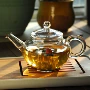Một nhà Kiln Kung Fu Ấm trà nhỏ Ấm thủy tinh Bong bóng Ấm trà Ấm trà Dung tích nhỏ Bộ trà 200ml - Trà sứ bộ ấm chén uống trà cao cấp