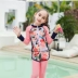 Phiên bản Hàn Quốc của cô gái áo tắm tách ra trong bộ đồ lặn lớn chống nắng cho bé gái Quần dài tay giả quần bơi hai trẻ em - Bộ đồ bơi của Kid Bộ đồ bơi của Kid