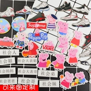 Diy Vỏ Điện Thoại Di Động Harajuku Badge Sneakers Acrylic Vá Những Người Yêu Thích Trích Từ Sách Phim Hoạt Hình Pig Pecs Trâm Phụ Kiện