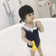 Đồ bơi bé gái Navy Wind 2018 phiên bản Hàn Quốc Mùa hè Mới cho bé Baby Baby Ocean Leotard Triangle
