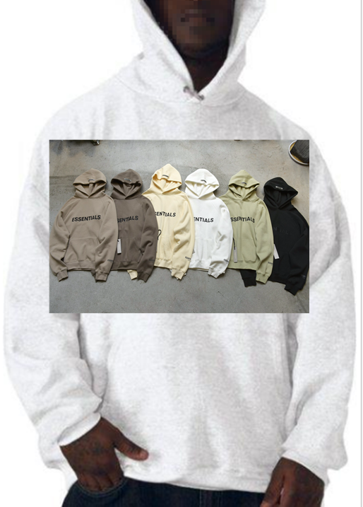 thumbnail for Original DIY design sweater, independent intellectual property rights, personalized spray customization, 6-color hooded sweater, optimistic about the order
