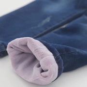 Quần jeans trẻ em 2018 mùa đông mới của trẻ em Hàn Quốc cotton trẻ em cộng với quần nhung dài thủy triều