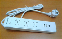 3 отверстия+3 -USB -порт 1,8 метра общего переключателя анти -выгрузки