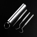 304 Стоматологическая зубная стоматолога из нержавеющей стали Dental Dental Set Seat Tool Clear Care Portable Portable