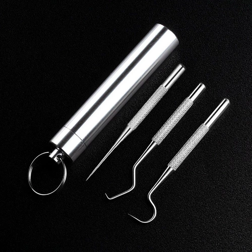 304 Стоматологическая зубная стоматолога из нержавеющей стали Dental Dental Set Seat Tool Clear Care Portable Portable