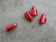 Красная металлическая ракета, алюминиевый сплав, 4 шт