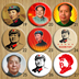 Chủ tịch Mao con voi đỏ Mao Trạch Đông đầu kỷ niệm huy hiệu bộ sưu tập Cách Mạng Văn Hóa huy hiệu trâm 4.5 cm đường kính Trâm cài