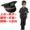 Đồ chơi trẻ em súng sinh nhật quà tặng trẻ em bé đặc biệt cảnh sát phù hợp với thiết bị nam và nữ cảnh sát quần áo mèo đen cảnh sát trưởng quần áo khu bán đồ chơi trẻ em ở chợ lớn