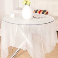 Nhà nguồn cung cấp đám cưới khăn trải bàn dùng một lần khăn trải bàn bằng nhựa giả lụa khăn trải bàn (10 cái) khăn trải bàn ly giấy giá rẻ