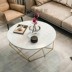 Phong cách bắc âu kim loại đá cẩm thạch sofa bàn cà phê đơn giản vòng một số loại thiết kế ins gió nhỏ bàn trà Bàn trà