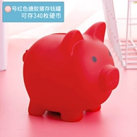 Красная свинья в эмалевой резинке