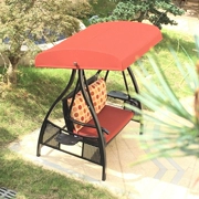 Sunny Garden Nội thất ngoài trời Red Bean Swing Vải nhập khẩu Đệm trần Ghế mây với Giá đỡ cà phê - Bàn ghế ngoài trời / sân