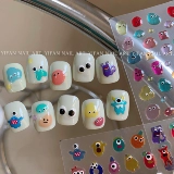 Yifannail такая милая и забавная, замороженный сахар, бобовая красота наклейка с красотой