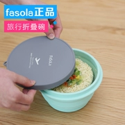 Nhật bản fasola xách tay silicone gấp bát ngoài trời ngay lập tức mì bộ đồ ăn du lịch nén telescopic trẻ em dã ngoại bát
