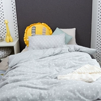 lụa bông chăn mảnh phù hợp với ngôi sao trẻ trẻ em Pháp bộ comforter dệt kim nap nhỏ giường gối bông - Bộ đồ giường trẻ em 	chăn ga cho bé gái	