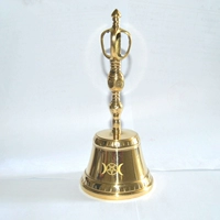 Пент -звезда Трехфазный лунный обряд колокольчик чистый бронзовый штукатурка Bell Pental Wicca Brass Bell
