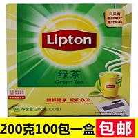 Липтон Липтон чайный пакет зеленый чайный пакет 100 герб 200 г зеленый чай офис питательный чай Лидон Зеленый чай