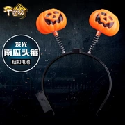 Qianqifang Trang trí bóng Halloween Dress Up Đạo cụ Hiệu suất Đồ chơi Đồ chơi Đôi Bí ngô Headband Mũ - Sản phẩm Đảng / Magic / Hiệu suất